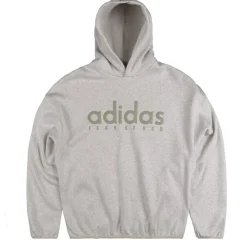 Hoodies*Adidas x Fear Of God Athletics Heather Fleece Hoodie Light Grey Heather