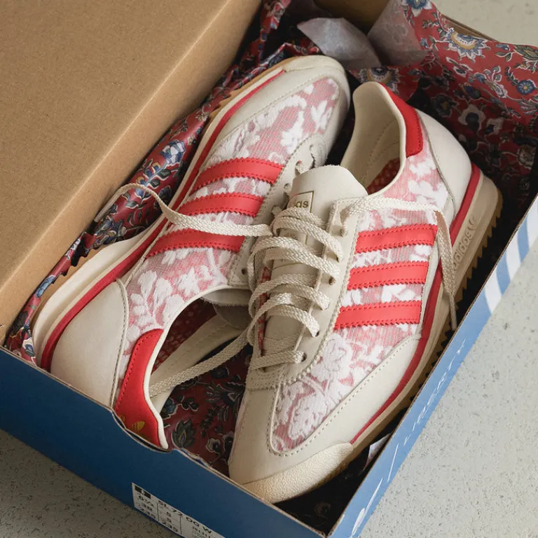 Leder Sneaker|Terrace Casual Sneaker*Adidas x Liberty London SL 72 OG W Footwear White / Cream White / Beta Scarlett