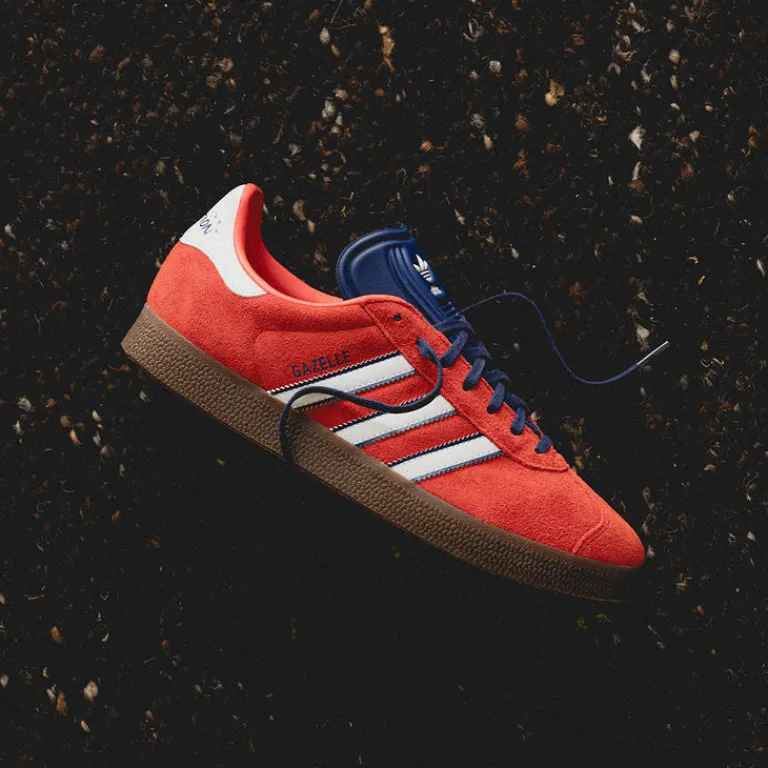 Leder Sneaker|Terrace Casual Sneaker*Adidas x MLS Gazelle *New England Revolution* Birght Red / Footwear White / Nightsky