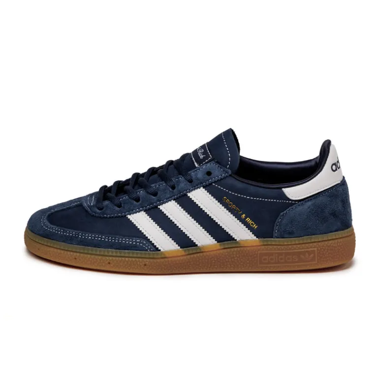 Leder Sneaker|Terrace Casual Sneaker*Adidas x Sporty & Rich Handball Spezial Night Indigo / Footwear White / Gum 3