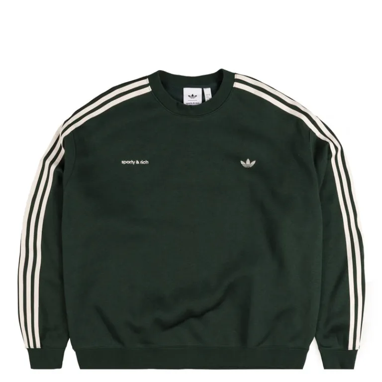 Crewnecks*Adidas x Sporty & Rich Sweatshirt W Shadow Green