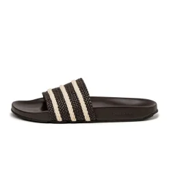 Vegane Sneaker|Mules & Slides*Adidas x Wales Bonner Adilette Dark Brown / Wonder White / Night Brown