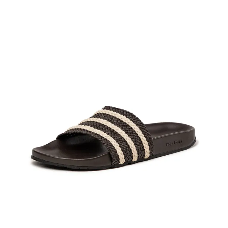 Vegane Sneaker|Mules & Slides*Adidas x Wales Bonner Adilette Dark Brown / Wonder White / Night Brown