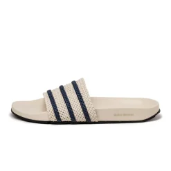 Vegane Sneaker|Mules & Slides*Adidas x Wales Bonner Adilette Wonder White / Wonder White / Night Indigo