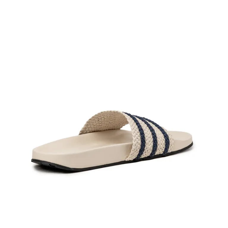 Vegane Sneaker|Mules & Slides*Adidas x Wales Bonner Adilette Wonder White / Wonder White / Night Indigo
