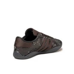 Leder Sneaker|Terrace Casual Sneaker*Adidas x Wales Bonner Karintha Sequin Core Black / Silver Metallic / Dark Brown