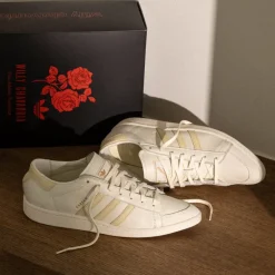 Leder Sneaker|Terrace Casual Sneaker*Adidas x Willy Chavarria Jabbar Dress Off White / Warm Vanilla / Cream White