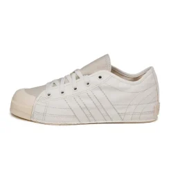 Leder Sneaker|Weiße Sneaker*Adidas Y-3 Nizza Lo Core White / Talc / Wonder White