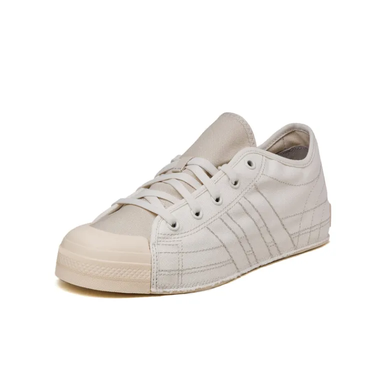 Leder Sneaker|Weiße Sneaker*Adidas Y-3 Nizza Lo Core White / Talc / Wonder White