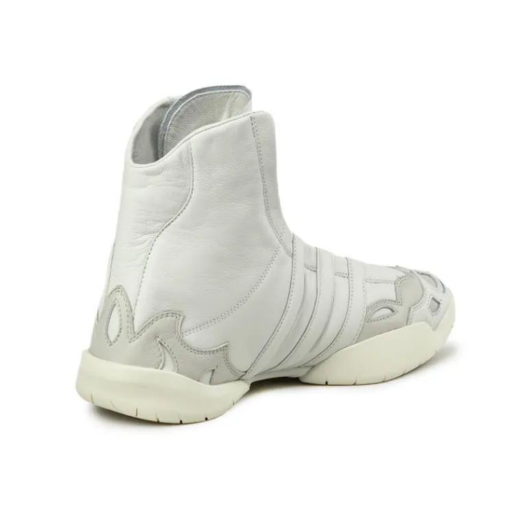 High-Top Sneaker|Leder Sneaker*Adidas Y-3 Regu 2002 Hi Orbit Grey / Aluminium / Cream White