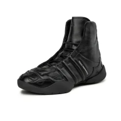 High-Top Sneaker|Leder Sneaker*Adidas Y-3 Regu 2002 Hi Black / Black / Black