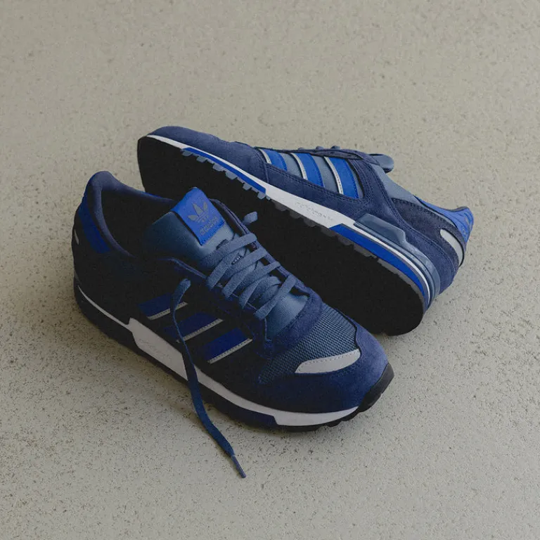 Leder Sneaker|Terrace Casual Sneaker*Adidas ZX 600 Dark Blue / Royal Blue / Preloved Ink