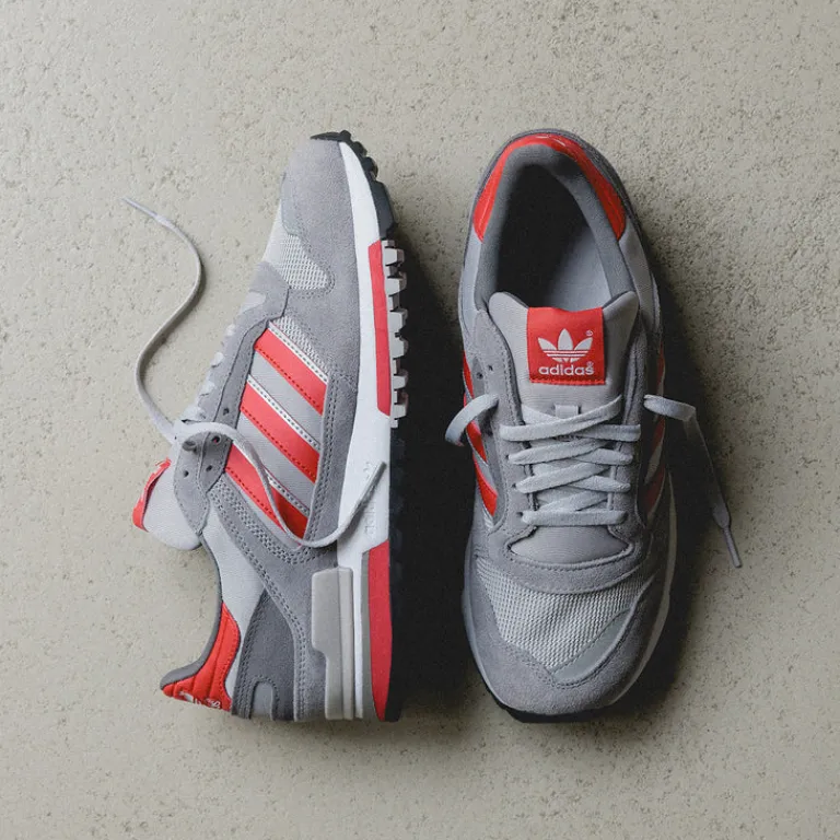 Leder Sneaker|Terrace Casual Sneaker*Adidas ZX 600 Grey Three / Beta Scarlet / Grey Two