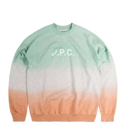 Crewnecks*A.P.C. x Asics Sweat Lake Dip Dye Multicolore