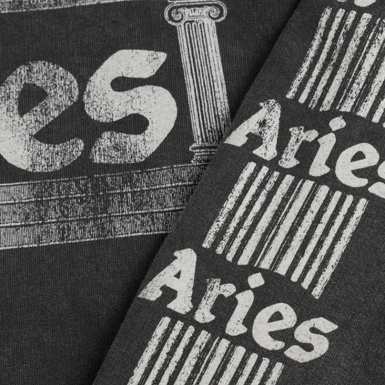 Crewnecks*Aries Aged Ancient Column Sweat Black