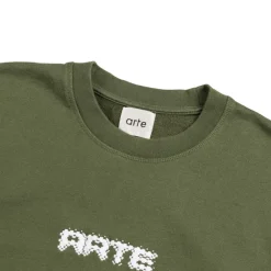 Crewnecks*Arte Antwerp Arte Pixel Crewneck Green