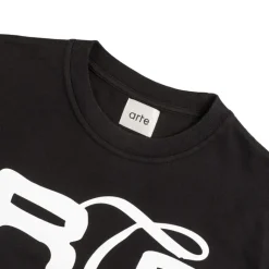 T-Shirts*Arte Antwerp Big Flower T-Shirt Black