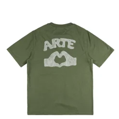 T-Shirts*Arte Antwerp Diels Stitch T-Shirt Green