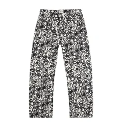 Hosen*Arte Antwerp Flowers Allover Pants Black / White