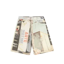Shorts*Arte Antwerp Photo Allover Shorts Black / White