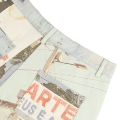 Shorts*Arte Antwerp Photo Allover Shorts Black / White