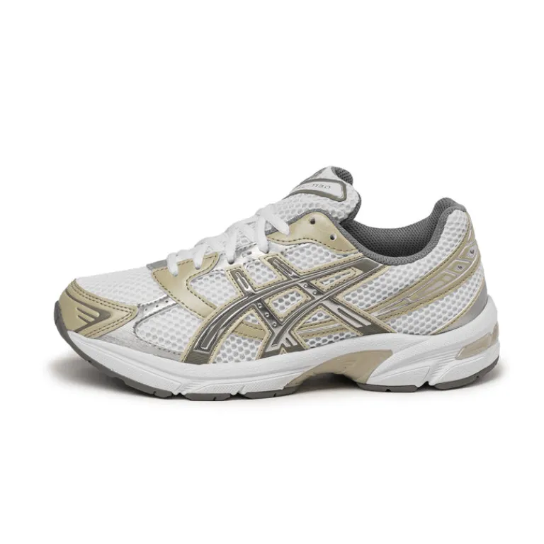 Weiße Sneaker|Retro Runner*Asics GEL-1130 White / Dried Leaf Green