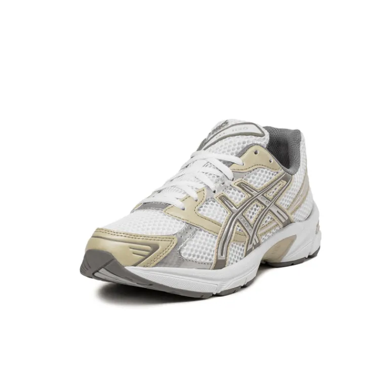 Weiße Sneaker|Retro Runner*Asics GEL-1130 White / Dried Leaf Green