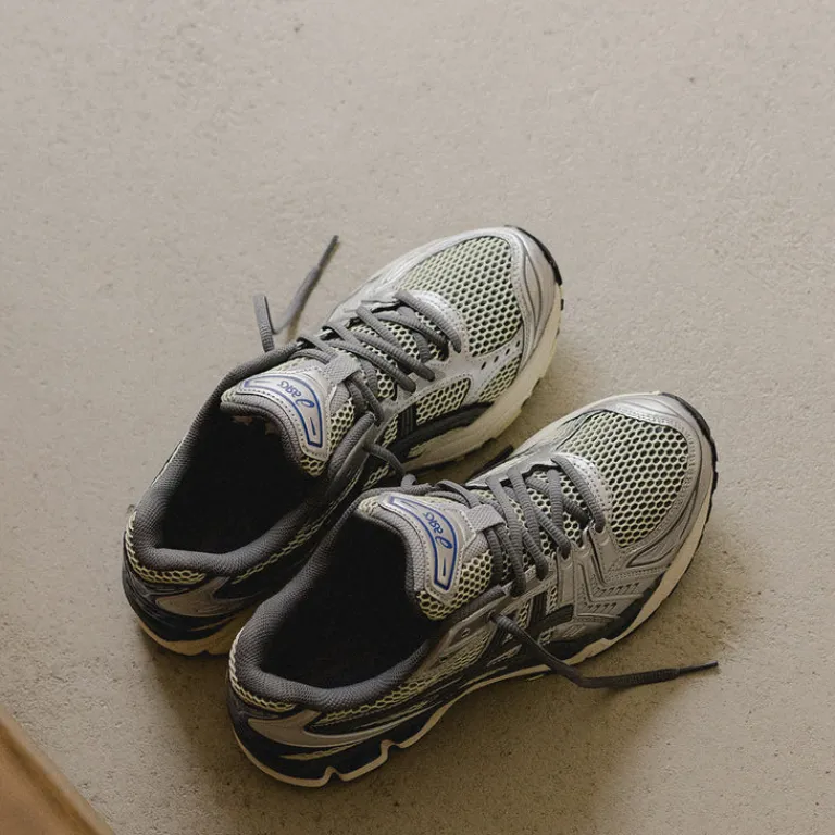 Vegane Sneaker|Retro Runner*Asics GEL-Kayano 14 Soft Yellow / Asics Blue