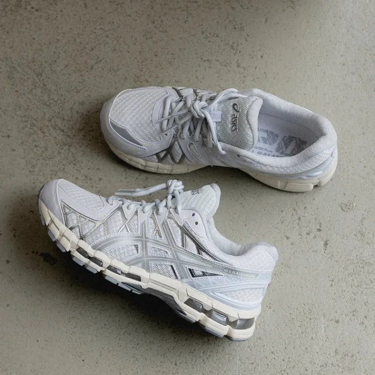 Vegane Sneaker|Weiße Sneaker*Asics GEL-Kayano 20 White / Pure Silver