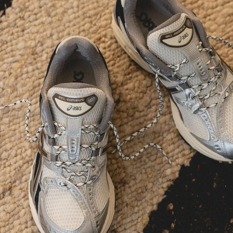 Vegane Sneaker|Retro Runner*Asics GEL-Nimbus 10.1 Cream / Pure Silver