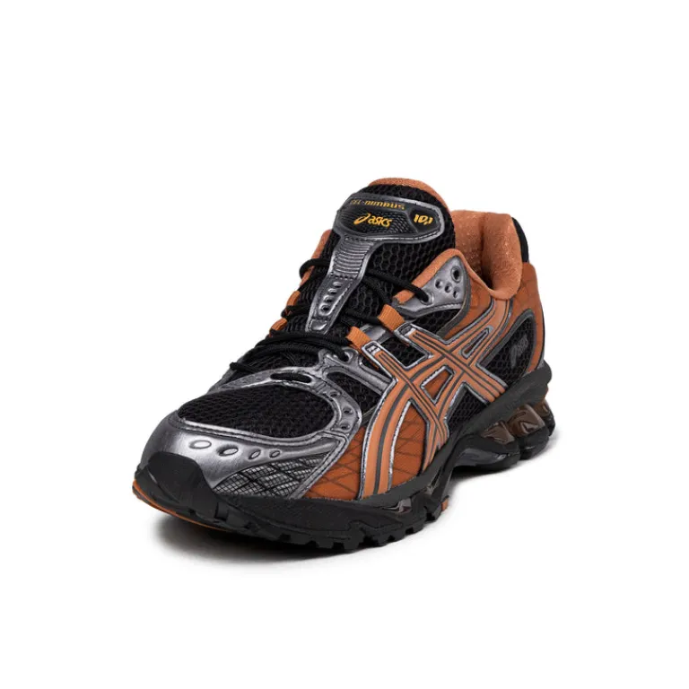Vegane Sneaker|Retro Runner*Asics GEL-Nimbus 10.1 Black / Rust Orange