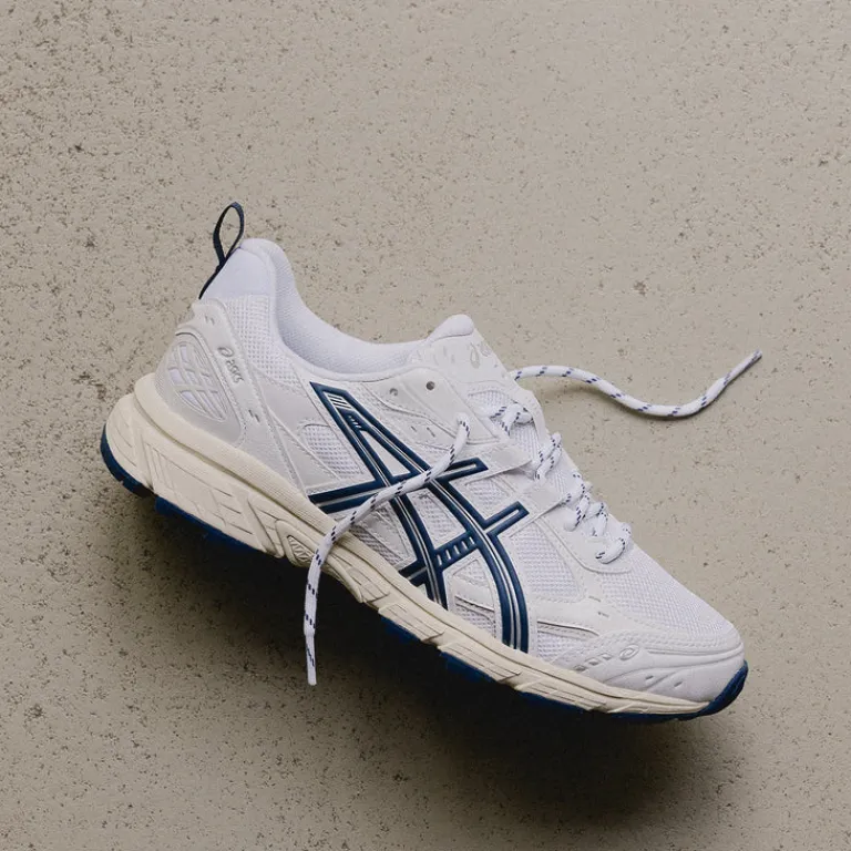 Vegane Sneaker|Weiße Sneaker*Asics GEL-Nunobiki White / Independence Blue