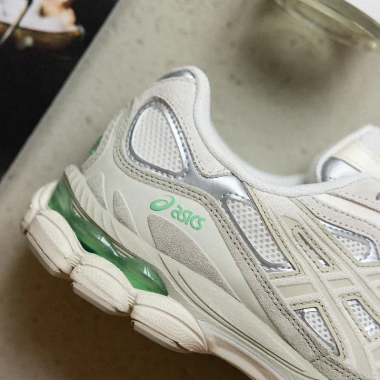 Leder Sneaker|Retro Runner*Asics GEL-NYC Cream / Fossil