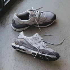 Leder Sneaker|Retro Runner*Asics GEL-NYC Cloud Grey / Cement Grey