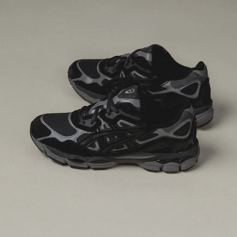 Leder Sneaker*Asics GEL-NYC Graphite Grey / Black