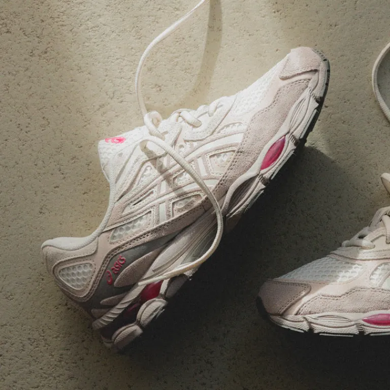 Leder Sneaker|Retro Runner*Asics GEL-NYC Cream / Moonrock
