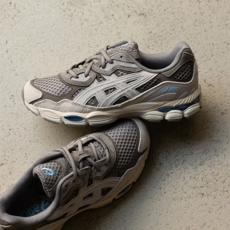 Leder Sneaker|Retro Runner*Asics GEL-NYC 2055 Steeple Grey / Cream