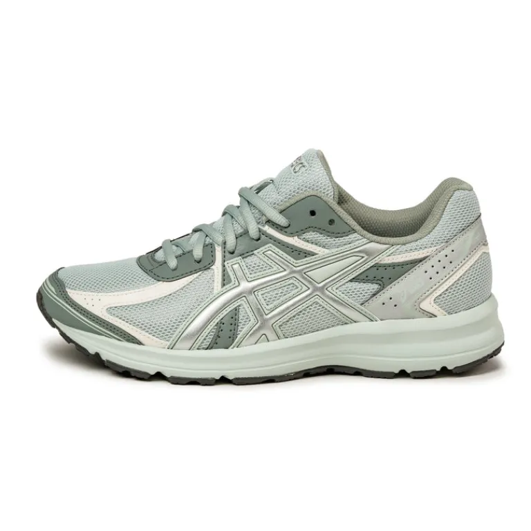 Vegane Sneaker|Retro Runner*Asics JOG 100S Lichen Rock / Pure Silver