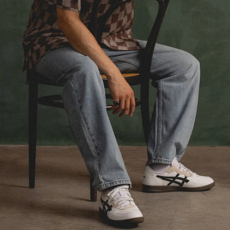Leder Sneaker|Weiße Sneaker*Asics Skyhand OG White / Black