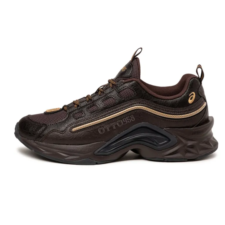 Leder Sneaker|Outdoor Sneaker*Asics x Otto 958 Protoblast-CMLVIII Dark Brown / Pure Gold