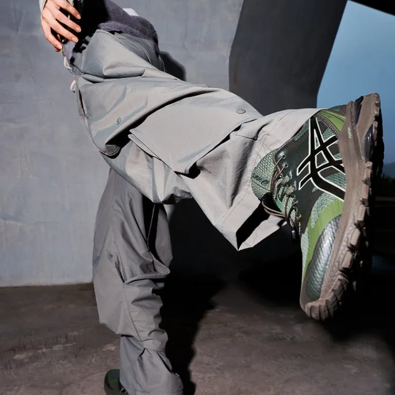 Leder Sneaker|Outdoor Sneaker*Asics x SanSan Gear GEL-Terrain Bronze Green / Tarmac
