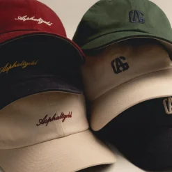 Caps & Bucket Hats*Asphaltgold College Cotton Twill Cap Green