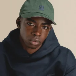 Caps & Bucket Hats*Asphaltgold College Cotton Twill Cap Green
