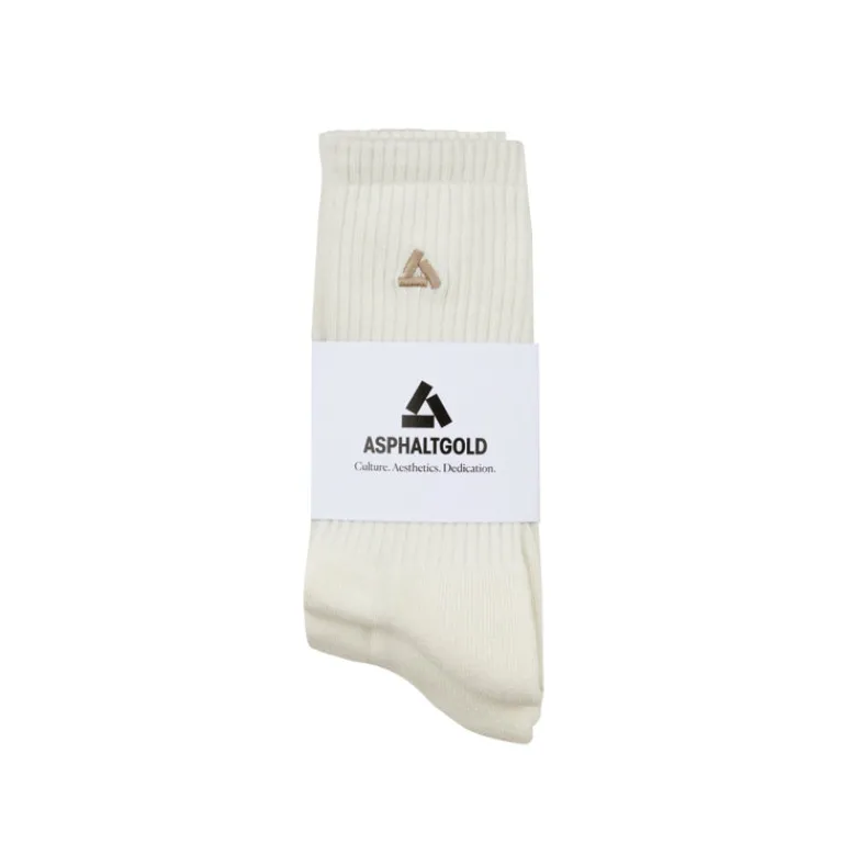 Socken*Asphaltgold Crew Socks *2-Pack* Off White / Beige