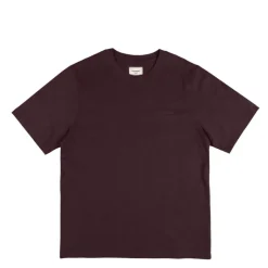 T-Shirts*Asphaltgold Essential Cotton T-Shirt Dark Bordeaux
