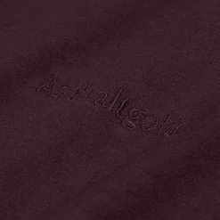 T-Shirts*Asphaltgold Essential Cotton T-Shirt Dark Bordeaux