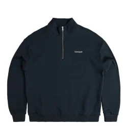 Crewnecks*Asphaltgold *Never Enough.* Half Zip Sweater Navy