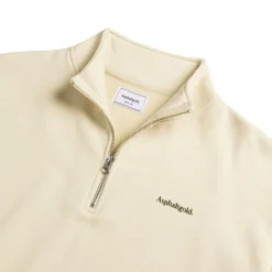 Crewnecks*Asphaltgold *Never Enough.* Half Zip Sweater Sand