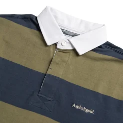Hemden*Asphaltgold *Never Enough.* Rugby Shirt Navy / Olive