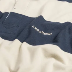 Hemden*Asphaltgold *Never Enough.* Rugby Shirt Navy / Sand